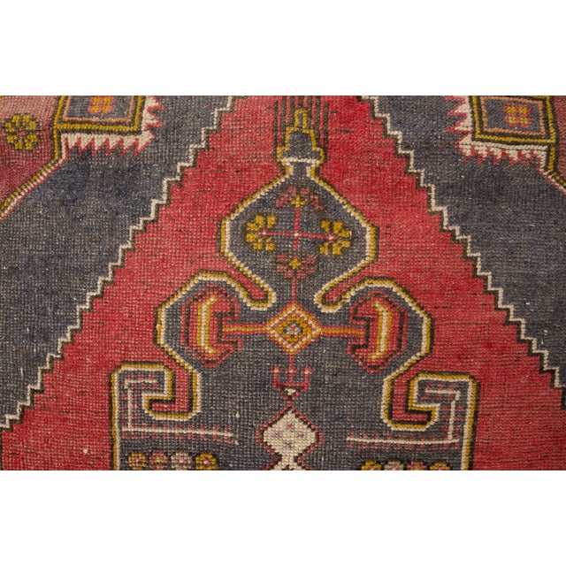 1950s Anatolian Floral Wool Carpet For Sale - Image 5 of 10