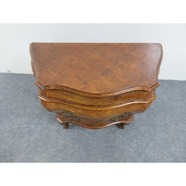 Mid 20th Century Mid 20th Century Italain Burlwood Inlaid Commode For Sale - Image 5 of 8