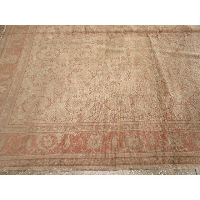 Early 20th Century Galerie Shabab Collection Early 20th Century Turkish Oushak Large Carpet For Sale - Image 5 of 8