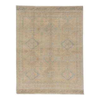 Antique Lightly Distressed Oriental Area Rug 4'7 X 5'1 For Sale