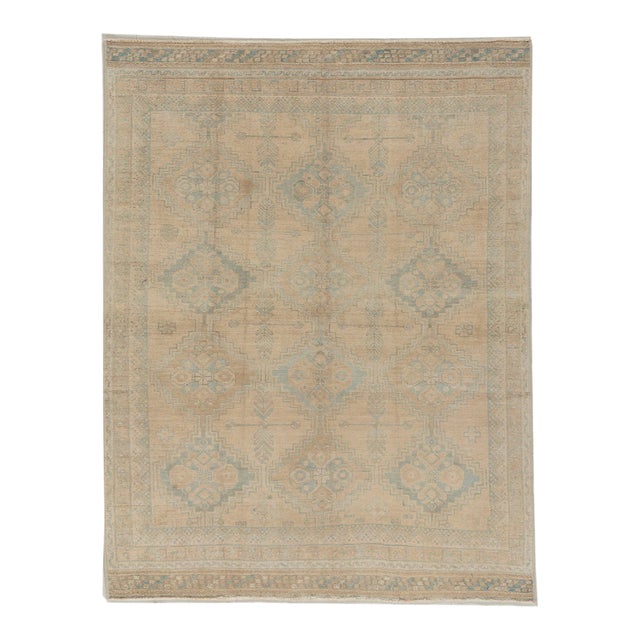 Antique Lightly Distressed Oriental Area Rug 4'7 X 5'1 For Sale