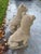 Gray Late 20th Century Pair of English Style Cast Stone Guardian Dog Statues For Sale - Image 8 of 11