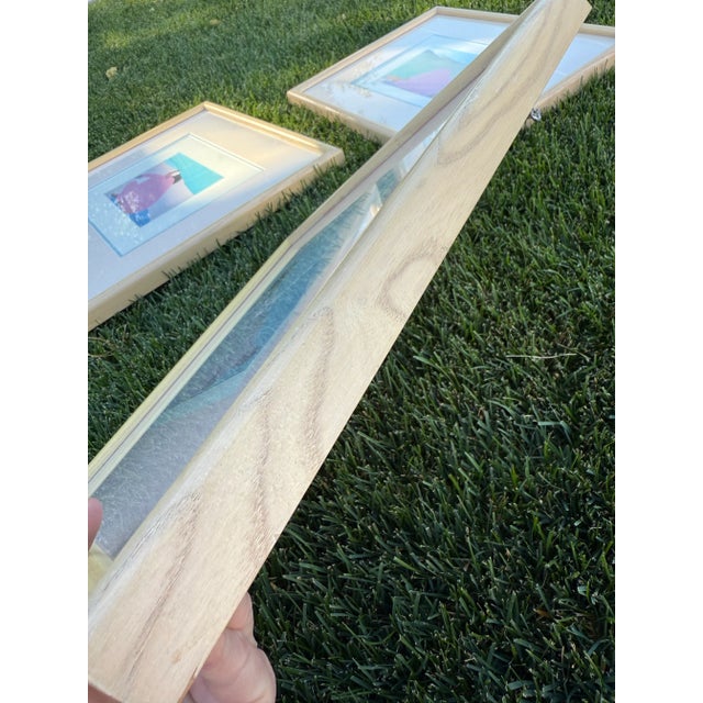 Pink Vintage 70’s Pegge Hopper Lithographs Signed Matted Framed For Sale - Image 8 of 8