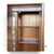 1960s Monitor Furniture Co. Inc Glass Front Display Secretary Bookcase For Sale - Image 4 of 6