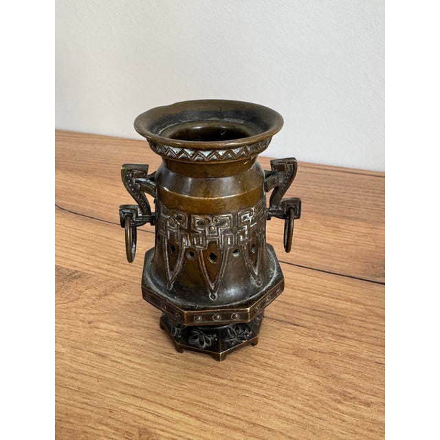 Antique Chinese Bronze Objects, Set of 3 For Sale - Image 10 of 11