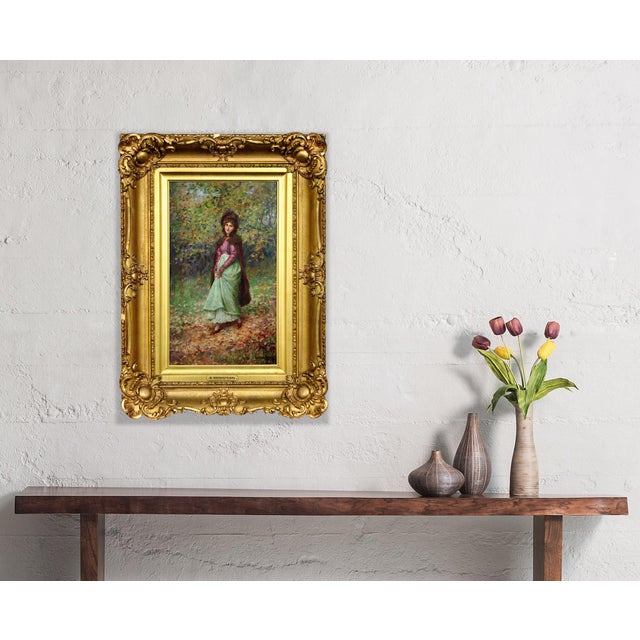 William Breakspeare, A Rendezvous in the Park in Autumn, Oil Painting For Sale - Image 14 of 18