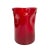 Red Pinched Dimple Art Glass Vase in the Manner of Blenko Mid Century Modern 1960s For Sale - Image 9 of 9