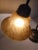 Traditional VIntage Desk Lamp With Amber Mixed Glass Glow Shade For Sale - Image 3 of 11