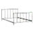 Jacques Adnet Hermes Leather and Brass Full Size Bed Frame, France 1950 For Sale