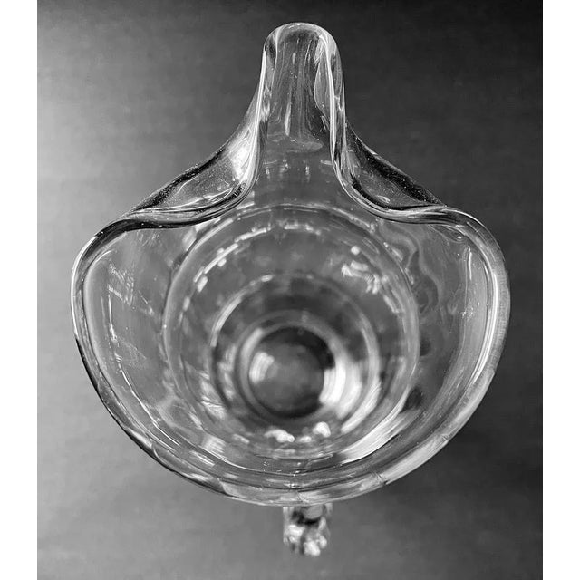 Vintage 1960s Bamboo Shaped Tall Glass Cocktail Pitcher For Sale In New York - Image 6 of 8