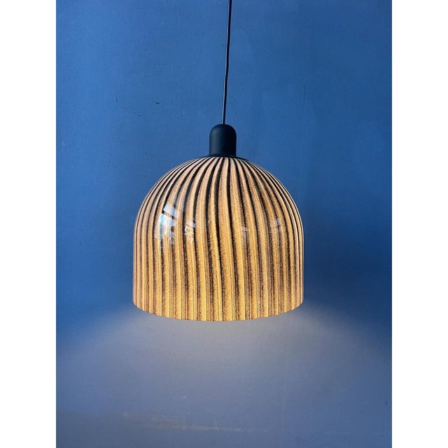 Mid-Century Glass Hanging Lamp by Peill and Putzler For Sale - Image 4 of 12