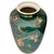 Vintage Golf Motifs Emerald Green Porcelain Vase For Sale In San Diego - Image 6 of 10