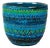 Rimini Blue Flower Pot by Aldo Londi for Bitossi, 1960s For Sale
