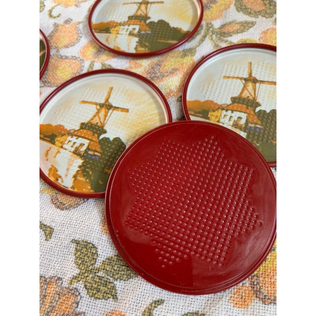 1960s Windmill Coasters- Set of 6 For Sale - Image 4 of 7