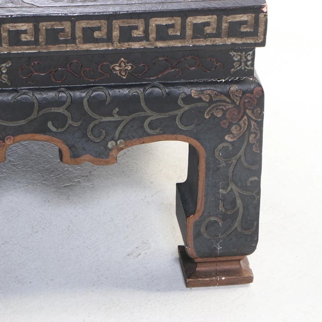 Mid Century Black Chinoiserie Square Coffee Table by Baker For Sale - Image 12 of 12