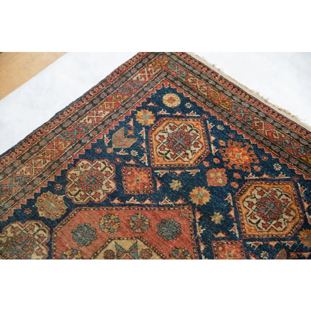 Ink Blue Antique Fine Tehran Rug - 3' X 4'3" For Sale - Image 8 of 13