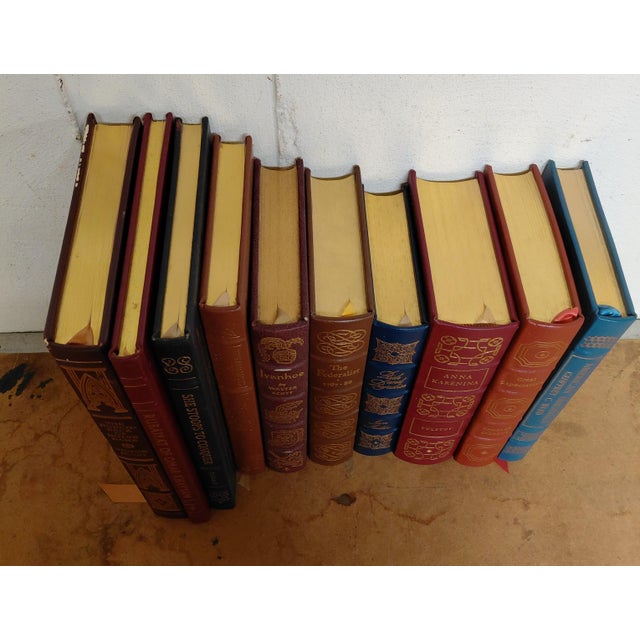 1980s Easton Press Leather Bound Books Set of 10 For Sale - Image 5 of 13