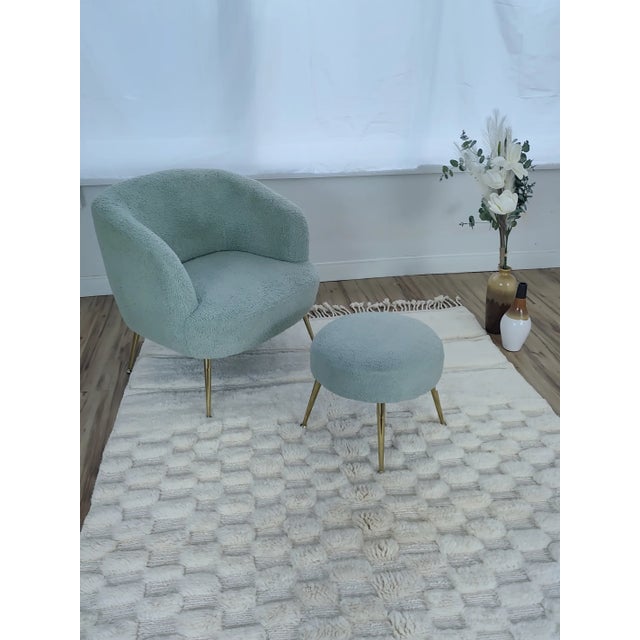 Handwoven Ivory Checkerboard Wool Moroccan Beni Ourain Rug For Sale - Image 12 of 18