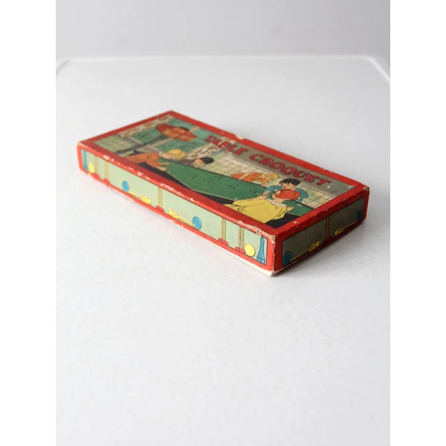 Vintage Table Croquet Game by Milton Bradley For Sale - Image 4 of 9