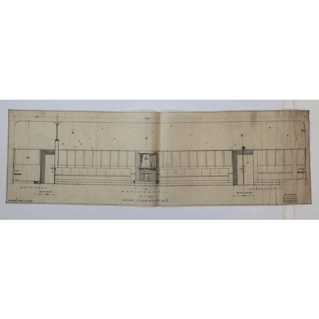 Freemasons Lodge Schwindgasse Working Drawings by Architects, Vienna, 1930, Set of 4 For Sale - Image 15 of 18