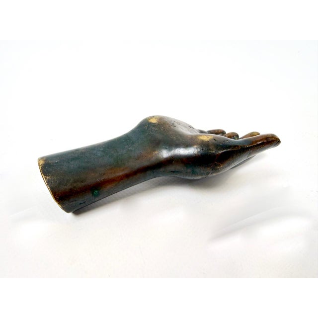 Antique Females Hand in Bronze Paperweight, 19th Century For Sale - Image 4 of 12