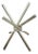 Beautiful Vintage Hollywood Regency Kitchen Table Brass Knot Base For Sale