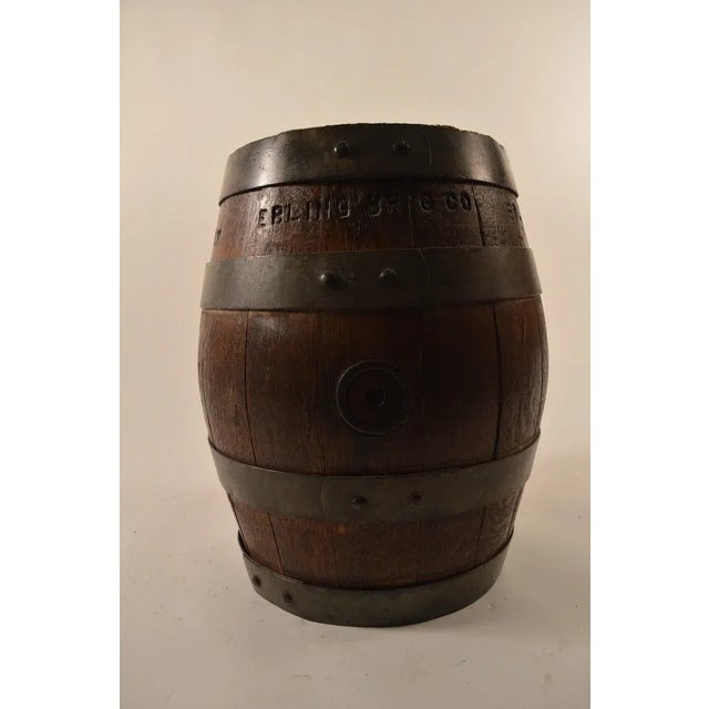 Wood Ebling Brewing Co., Brooklyn, New York, Oak Beer Barrel For Sale - Image 7 of 8