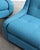1970s Italian Tubular Lounge Chairs in Blue Bouclé — A Pair For Sale - Image 4 of 12