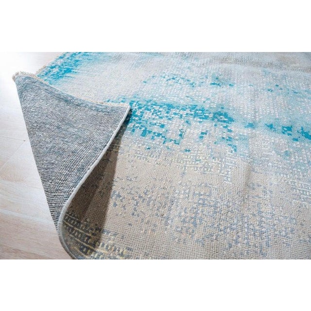 2020s 9x12 Gray Hand-Knotted Wool Coastal Mist Abstract Modern Carpet Rug For Sale - Image 5 of 10