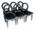 Set of 6 Romo Velvet Dining Chairs For Sale