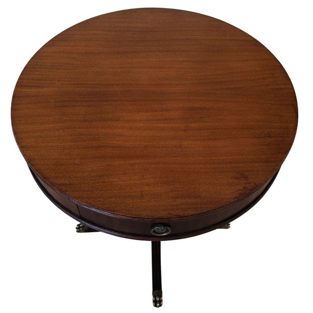 Imperial Furniture Grand Rapids Regency Style Mahogany Drum Pedestal Table Chairish