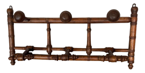 Antique Wooden Coat Rack, 1890s