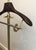 1940s Neoclassical Style Brass and Wood Valet Stand on Casters For Sale - Image 10 of 12