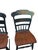 Pair of Vintage L Hitchcock Plank Bottom Dining Side Chairs Paint Decorated For Sale - Image 11 of 16