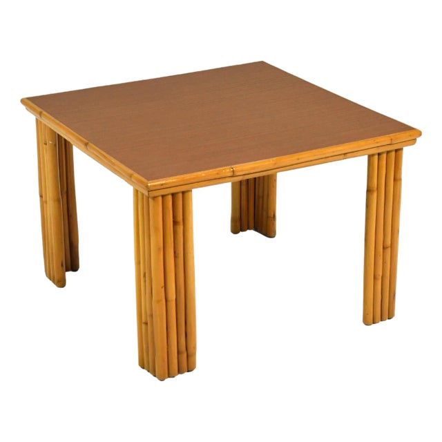 Ficks Reed Rattan Corner / End Table For Sale