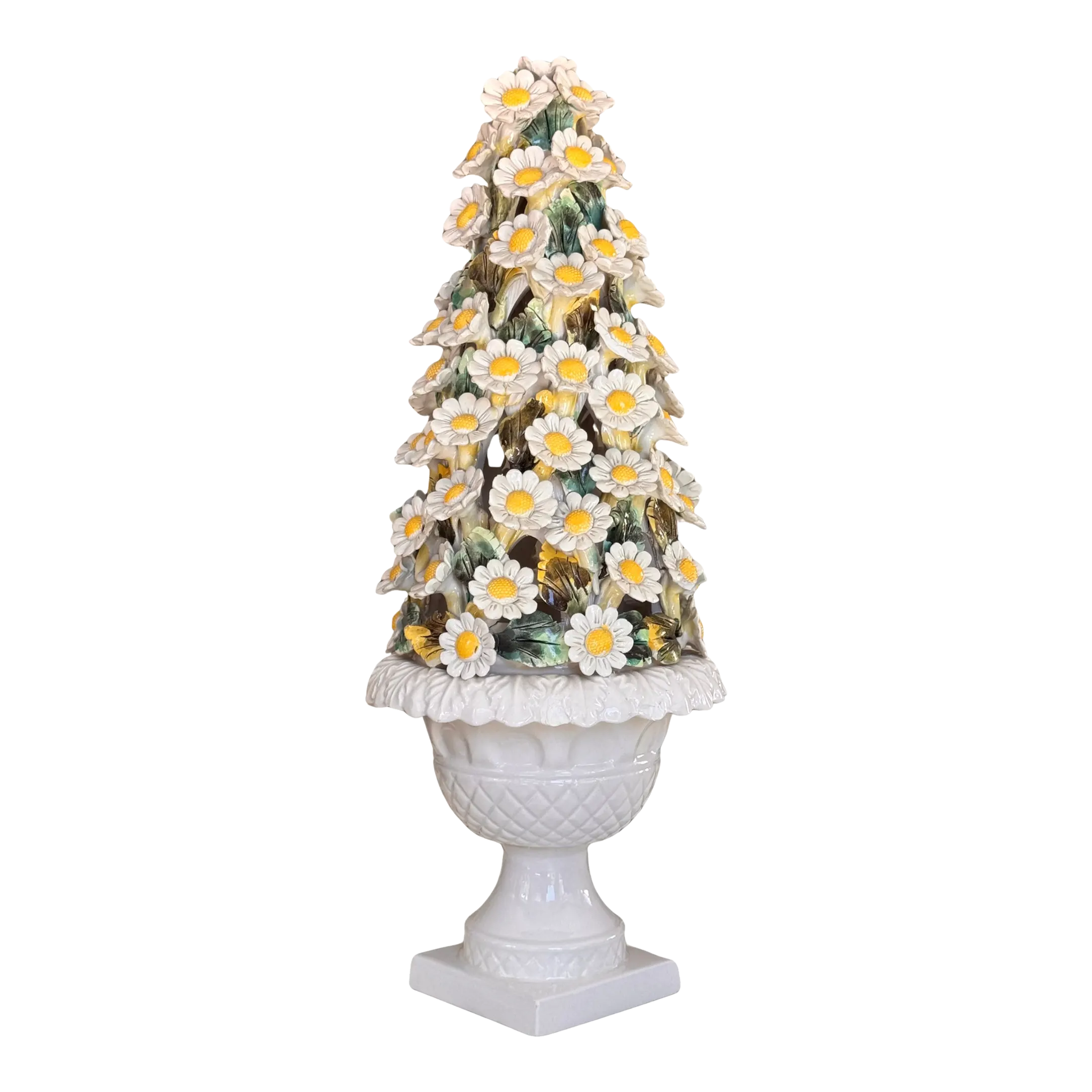 Made in Italy Mid-Century Daisy Topiary | Chairish