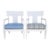 Michael Taylor Jansen White Marine Lacquer Arm Chairs, 2 Pieces, Attributed For Sale