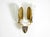 Large Mid-Century Modern Wall Lamp in Brass and Glass, 1950s For Sale - Image 13 of 17