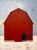 Midwinter by Justin Wheatley | Acrylic on Canvas Red Barn in Snow For Sale
