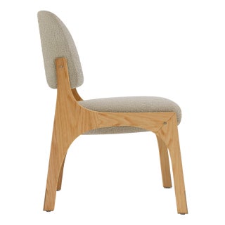 Arches II Dining Chair in Oak and Boucle by Insidherland For Sale