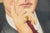 Huge Distinguished Antique Art Deco Oil Painting of Man in Suit Dandy Fashion Framed Portrait Home Wall Decor For Sale - Image 9 of 17