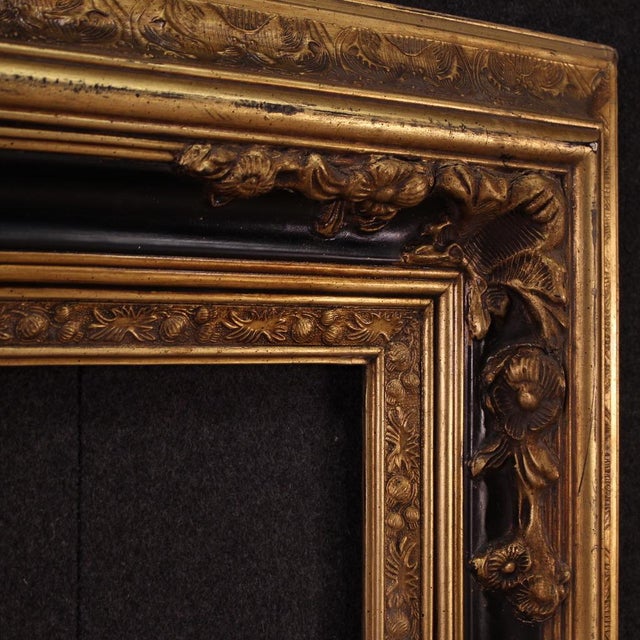 Large Vintage Lacquered and Gilded Frame, 1990 For Sale - Image 11 of 16