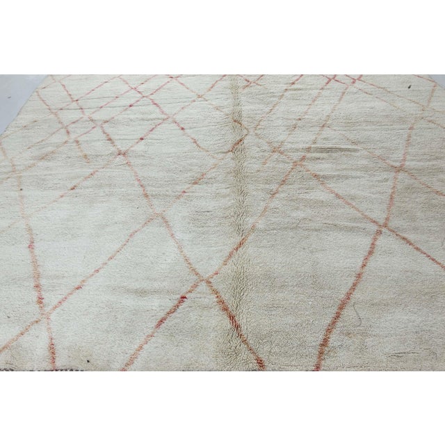 Textile Contemporary Moroccan Geometric Wool Rug by Doris Leslie Blau For Sale - Image 7 of 9