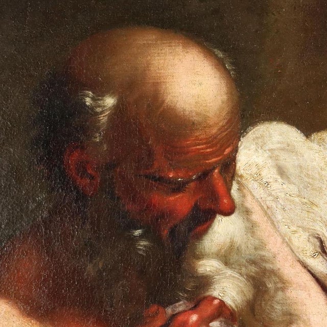 Penitent Saint Jerome, Oil on Canvas, Framed For Sale - Image 4 of 12