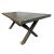 Farmhouse Vintage Black X Worn Elm Dining Table For Sale - Image 3 of 8