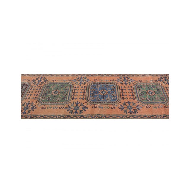 Decorative Vintage Turkish Runner Rug - 2`9" X 10`4" For Sale - Image 4 of 6