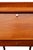 Mid-Century Modern 1970s Childs Custom Handcrafted Cherry Drop-Front Secretary Desk & Chair For Sale - Image 3 of 18