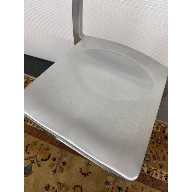 Silver Philippe Starck for Emeco Icon Counter Stools, Pair For Sale - Image 8 of 12