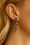 Bochic “Orient” Vintage Ruby & Sapphire Serpent Earrings Set 18K Gold & Silver For Sale - Image 9 of 9