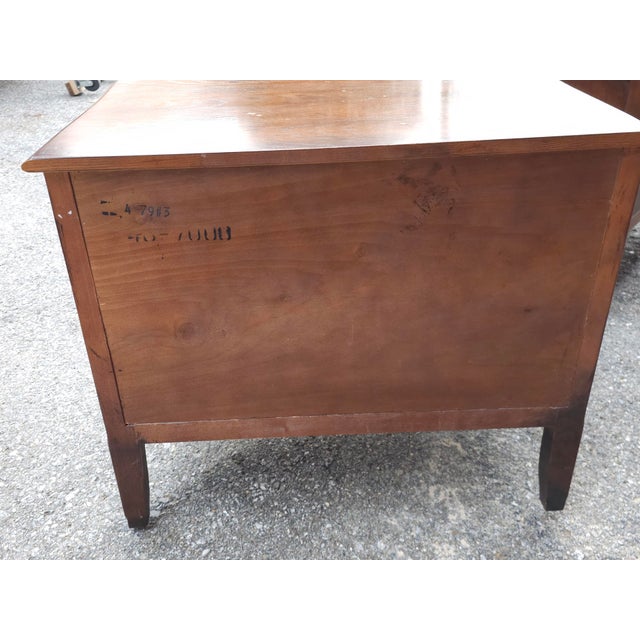Mid 20th Century Pair of Henredon Four Centuries Provincial Oak Commode Bedside Chest of Drawers For Sale - Image 14 of 15